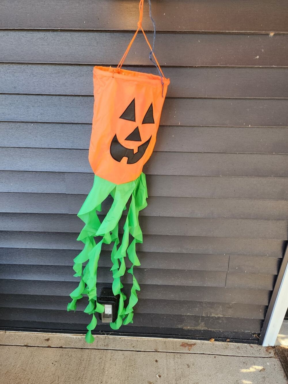 JACK O'LANTERN 3D Windsock Wind Garden Flag 43" Halloween
